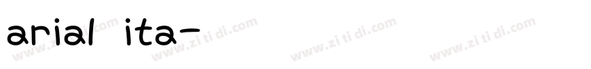 arial ita字体转换